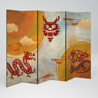 MYSTICAL DRAGON Rumsavdelare 6 paneler