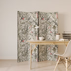 BULLFINCH SONG 4-Panel Room Divider