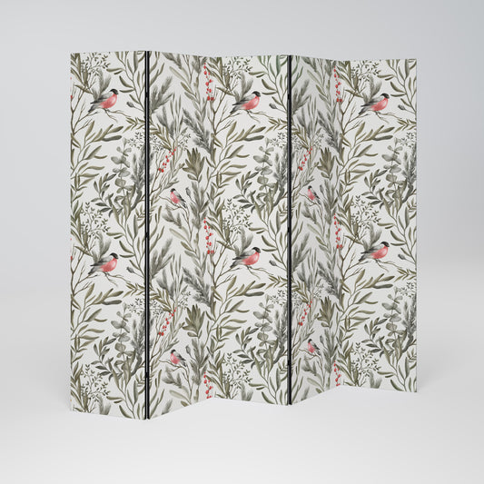 BULLFINCH SONG Dekorativ rumsavdelare med 5 paneler