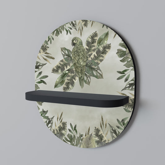VERDANT ARINI Oval konsthylla i svart finish