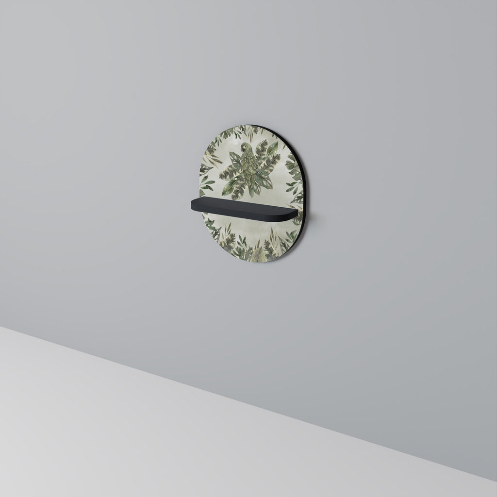 VERDANT ARINI Oval konsthylla i svart finish