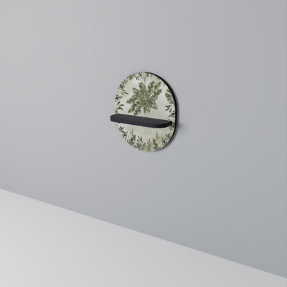 VERDANT ARINI Oval konsthylla i svart finish