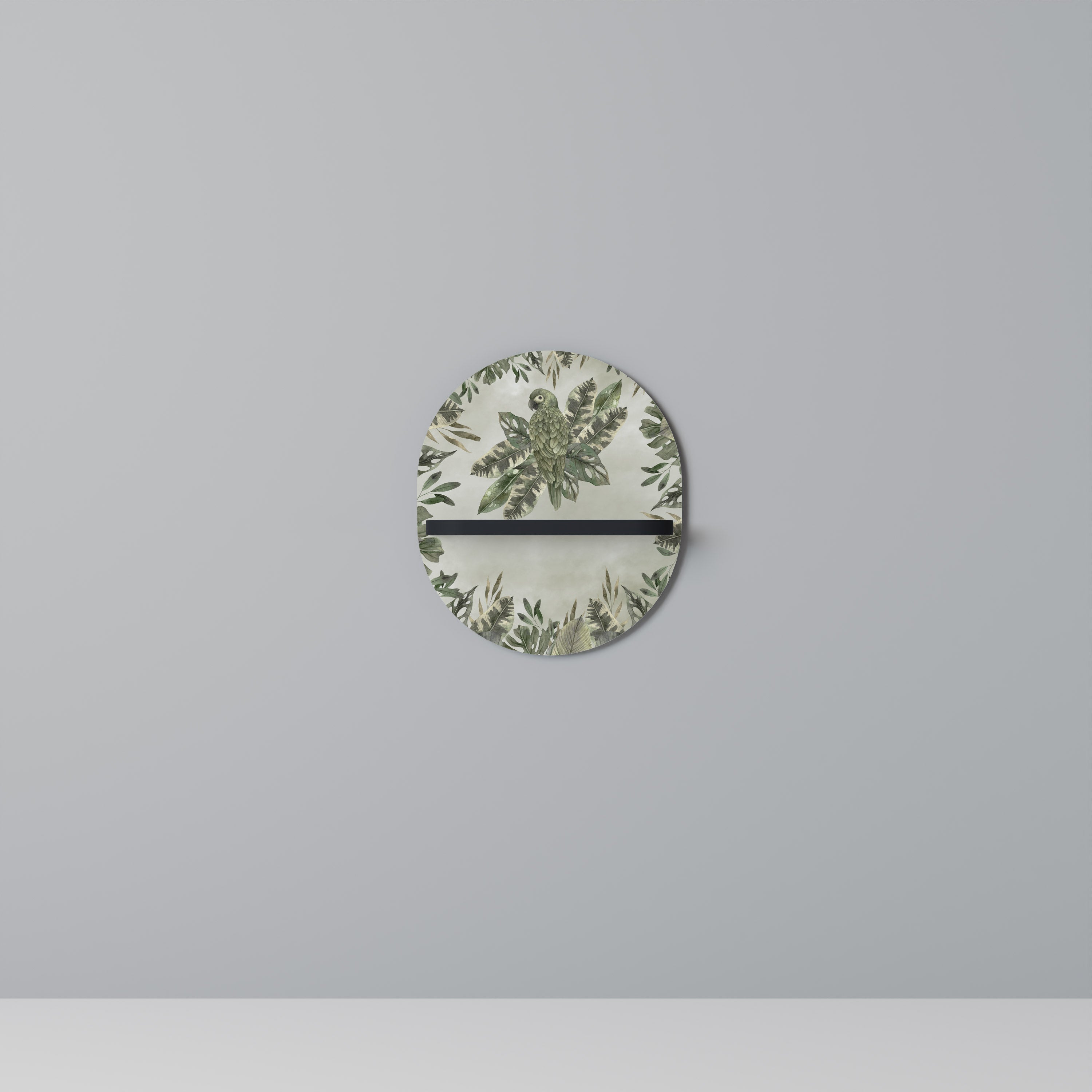 VERDANT ARINI Oval konsthylla i svart finish