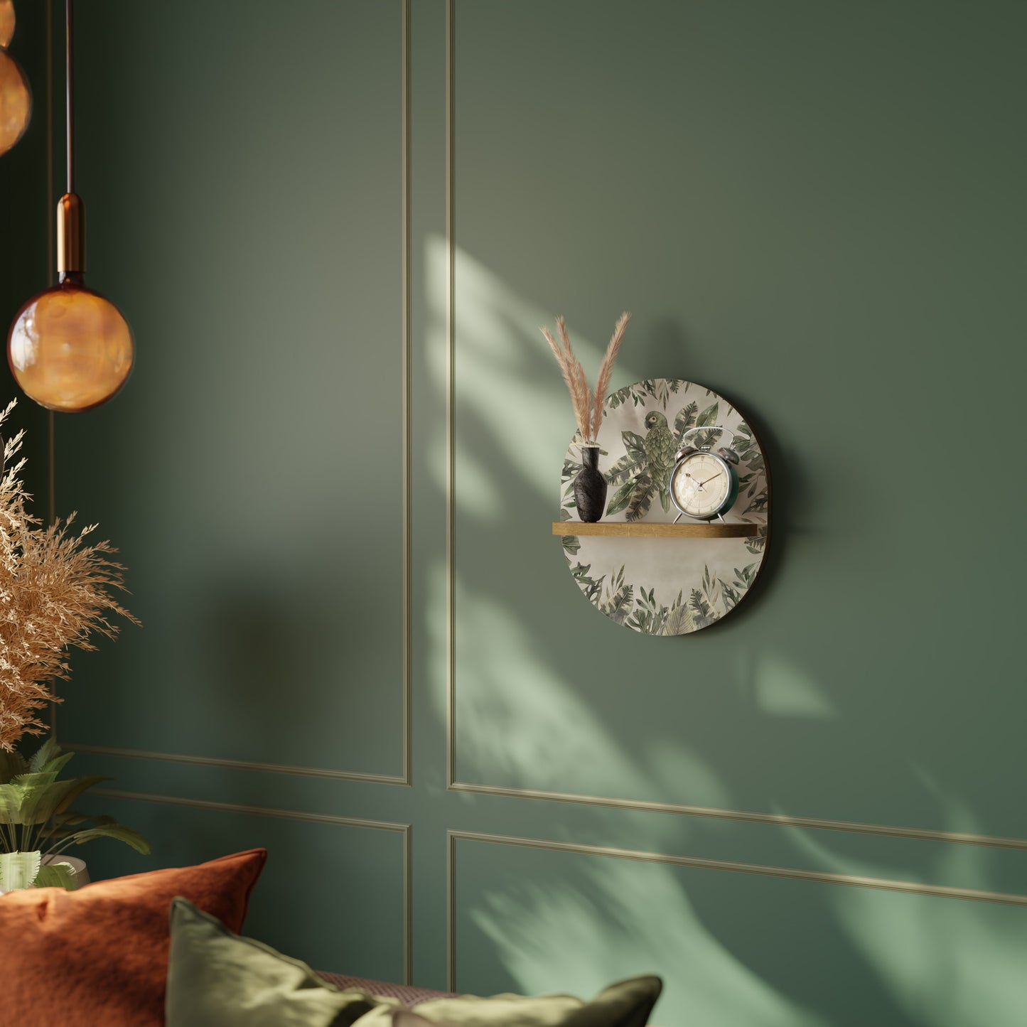 VERDANT ARINI Oval Art Hylla I Ekeffekt