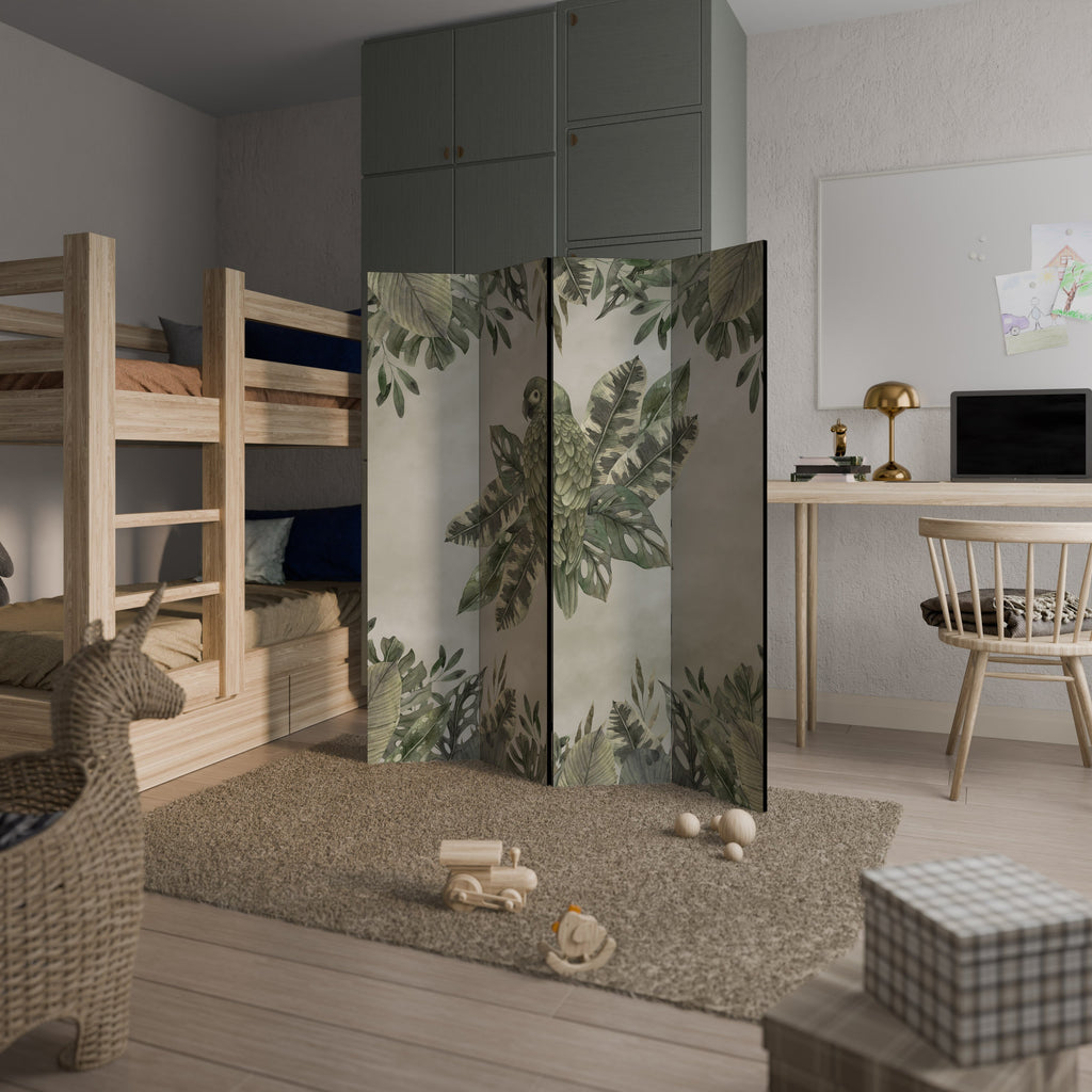 Dekorativ rumsavdelare med 4 paneler i VERDANT ARINI
