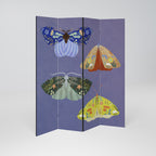 MOTH INTO THE FLAME Decorative 4-Panel Room Divider