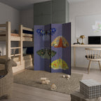 MOTH INTO THE FLAME Decorative 4-Panel Room Divider