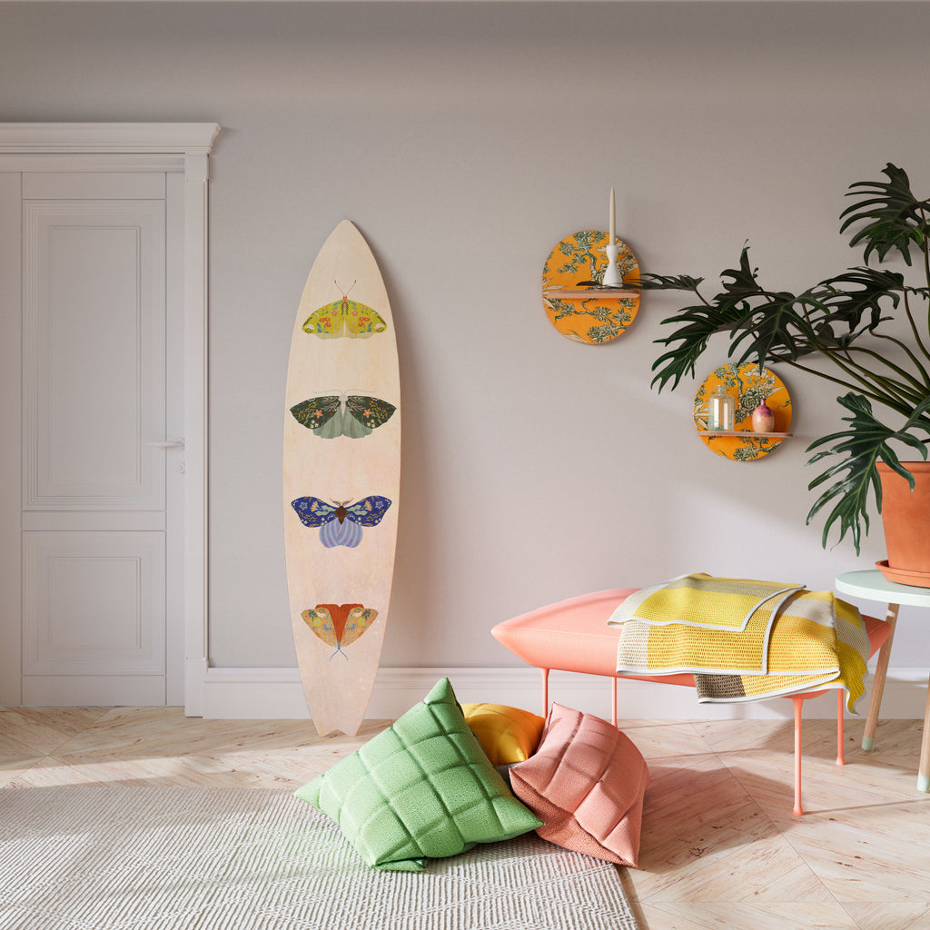 MOTH INTO THE LIGHT Surfboard Decorative Panel