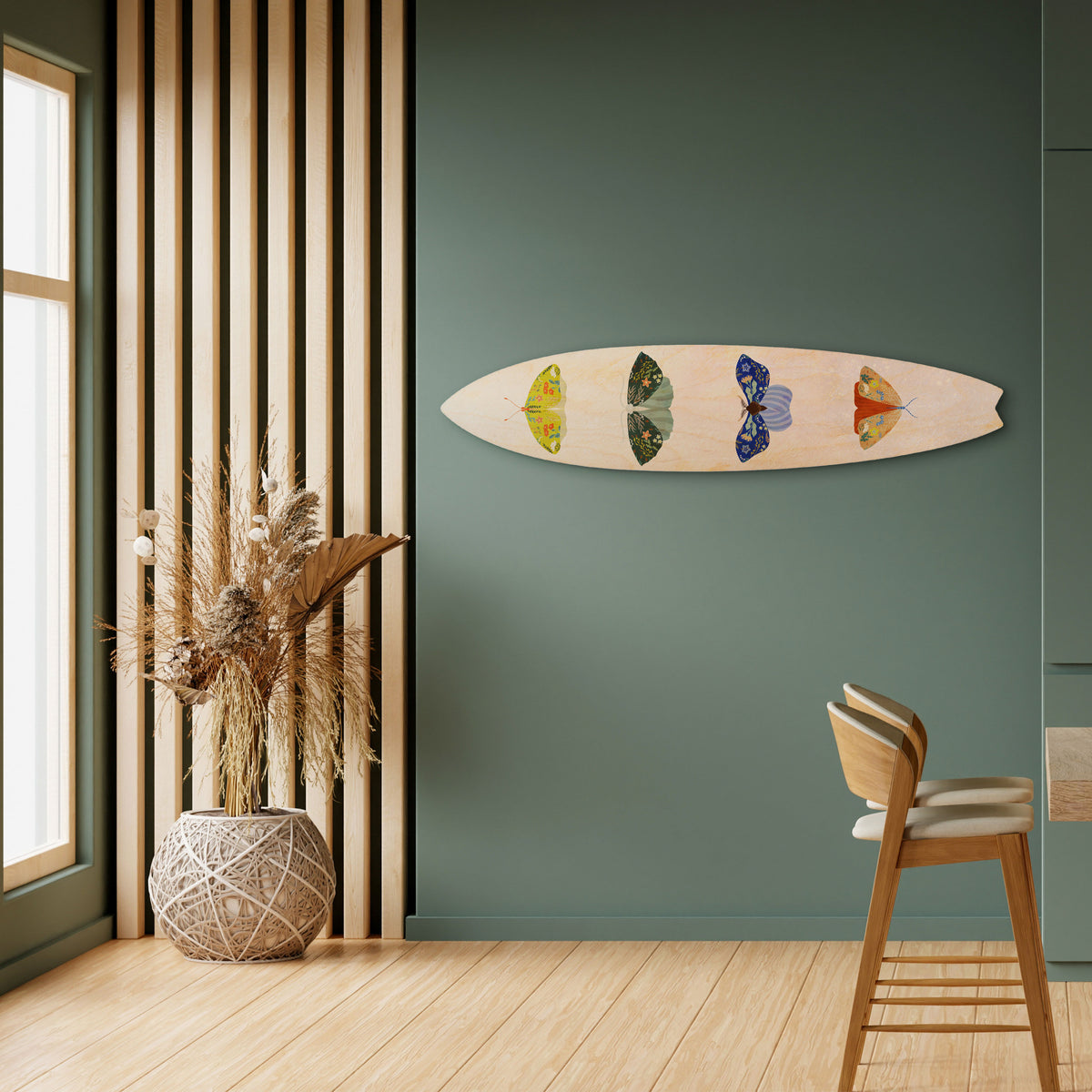 MOTH INTO THE LIGHT Surfboard Decorative Panel