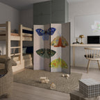 MOTH INTO THE LIGHT Decorative 4-Panel Room Divider