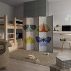 MOTH INTO THE LIGHT Dekorativ rumsavdelare – 5 paneler