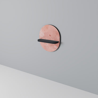 CRANE DANCE Oval konsthylla i svart finish