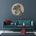 FEATHERED FASHIONISTA Round Wall Art