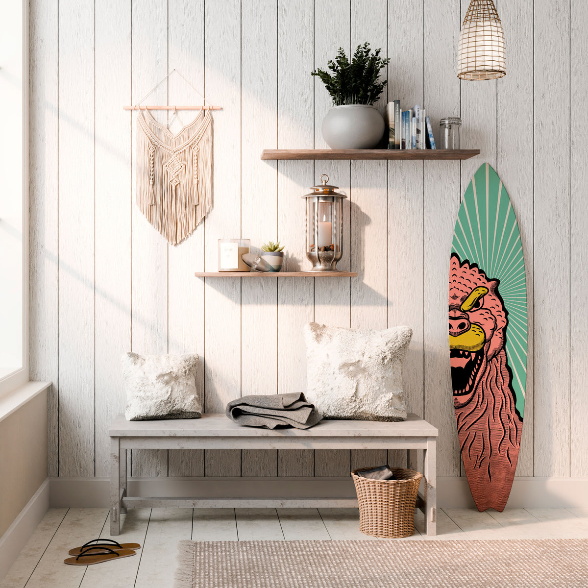GODZILLA WELCOME Surfboard Decorative Panel