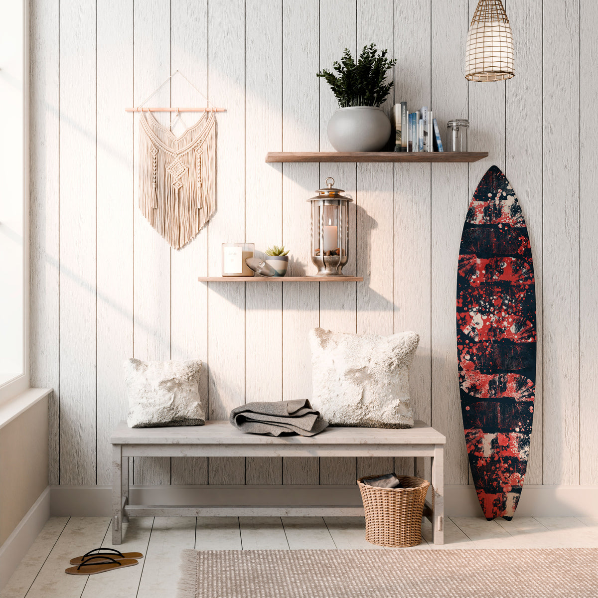 SPLASHED SONATA Dekorativ Surfbräda