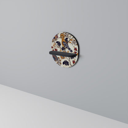 EMINENT HOOPOE Oval konsthylla i svart finish