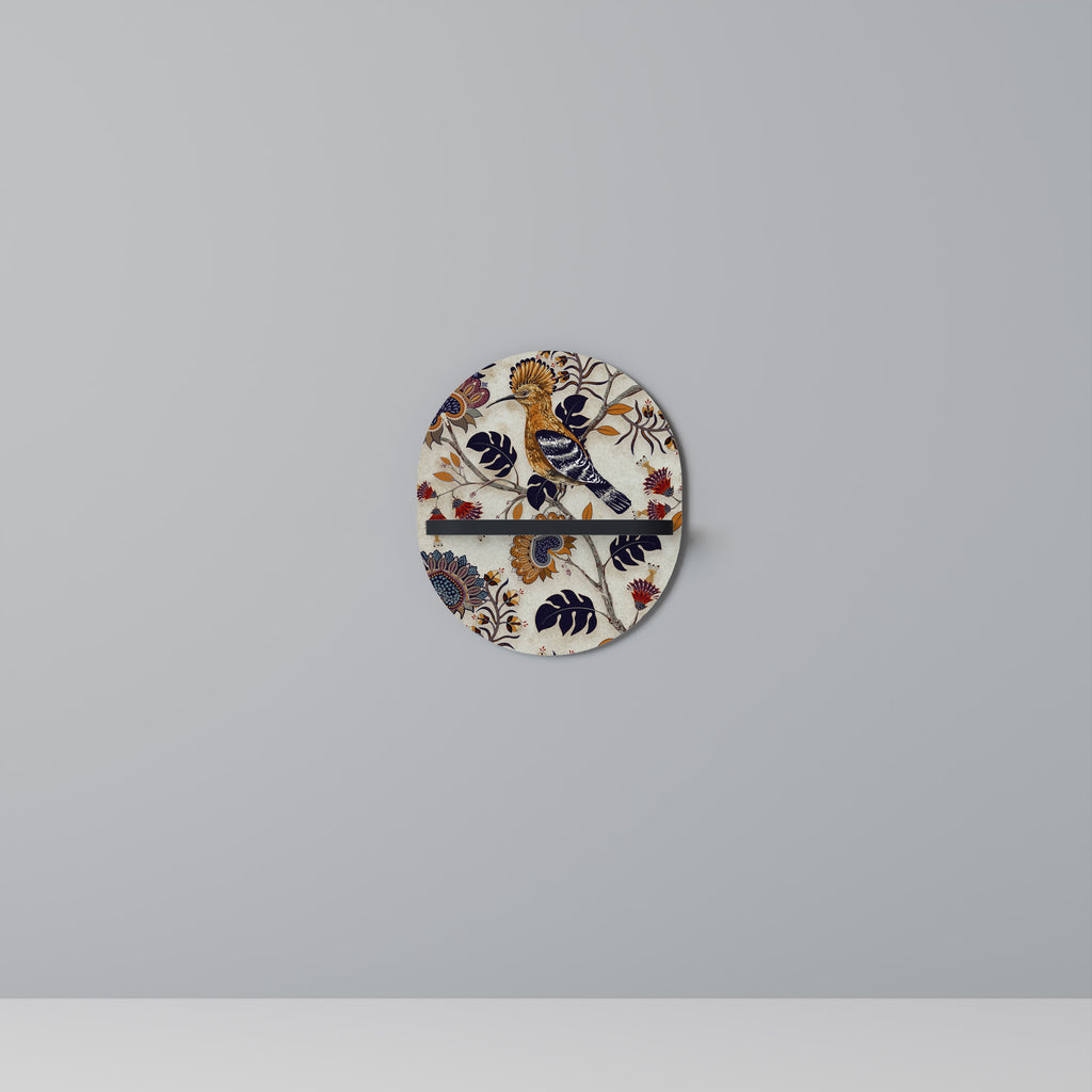 EMINENT HOOPOE Oval konsthylla i svart finish
