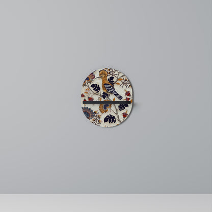 EMINENT HOOPOE Oval konsthylla i svart finish