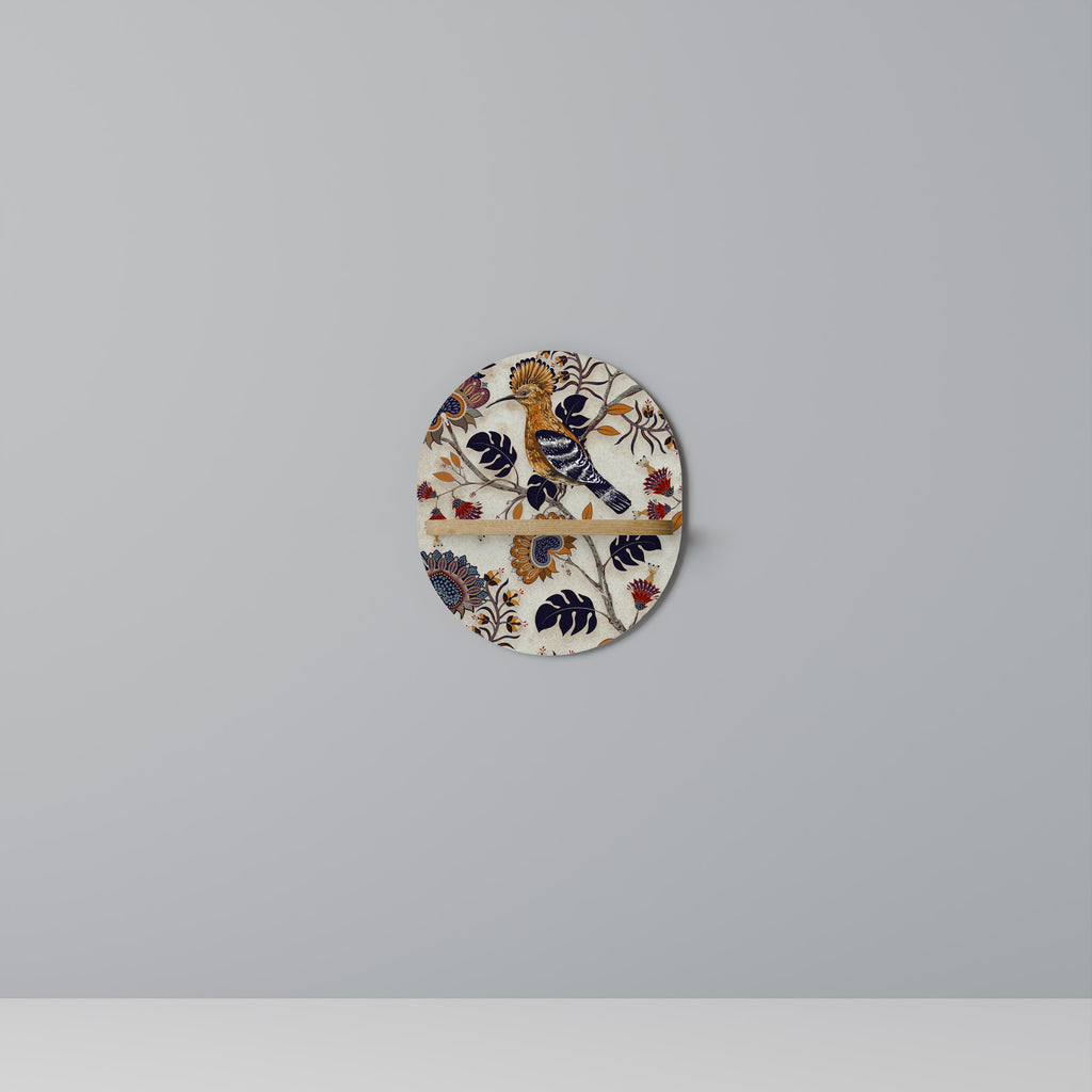 EMINENT HOOPOE Oval konsthylla i ekeffekt