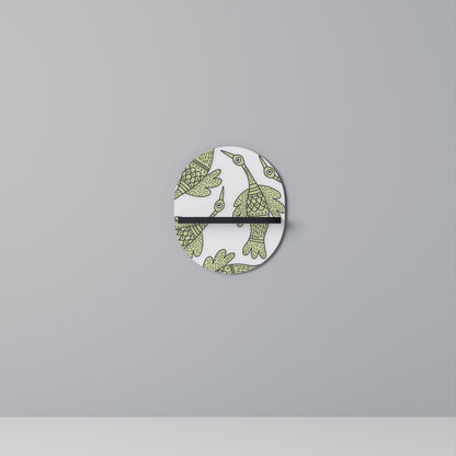 SEEDLING SONGbird Oval konsthylla i svart finish