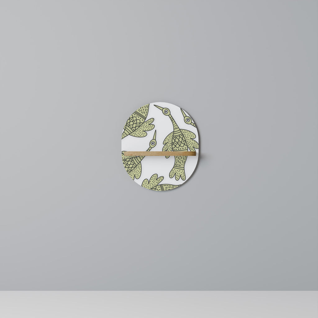 SEEDLING SONGbird Oval Art Hylla I Ekeffekt