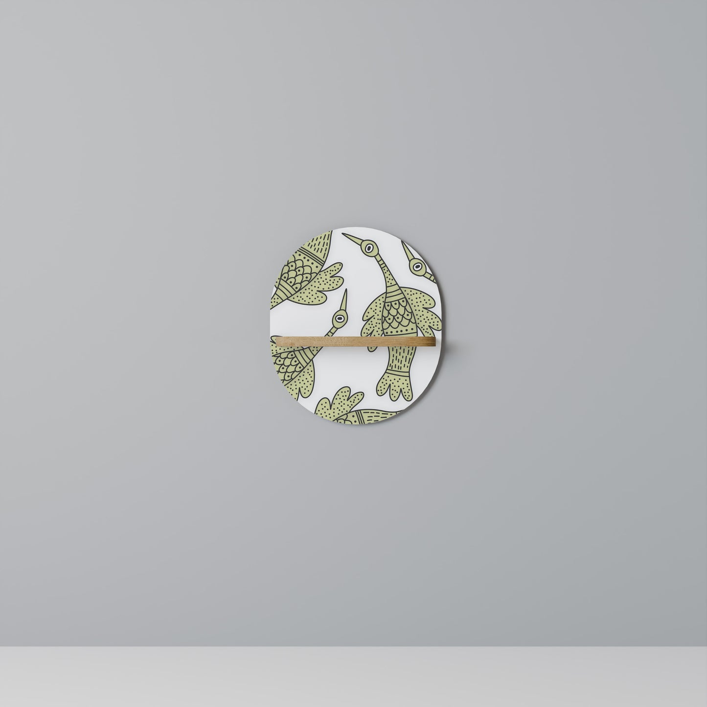 SEEDLING SONGbird Oval Art Hylla I Ekeffekt