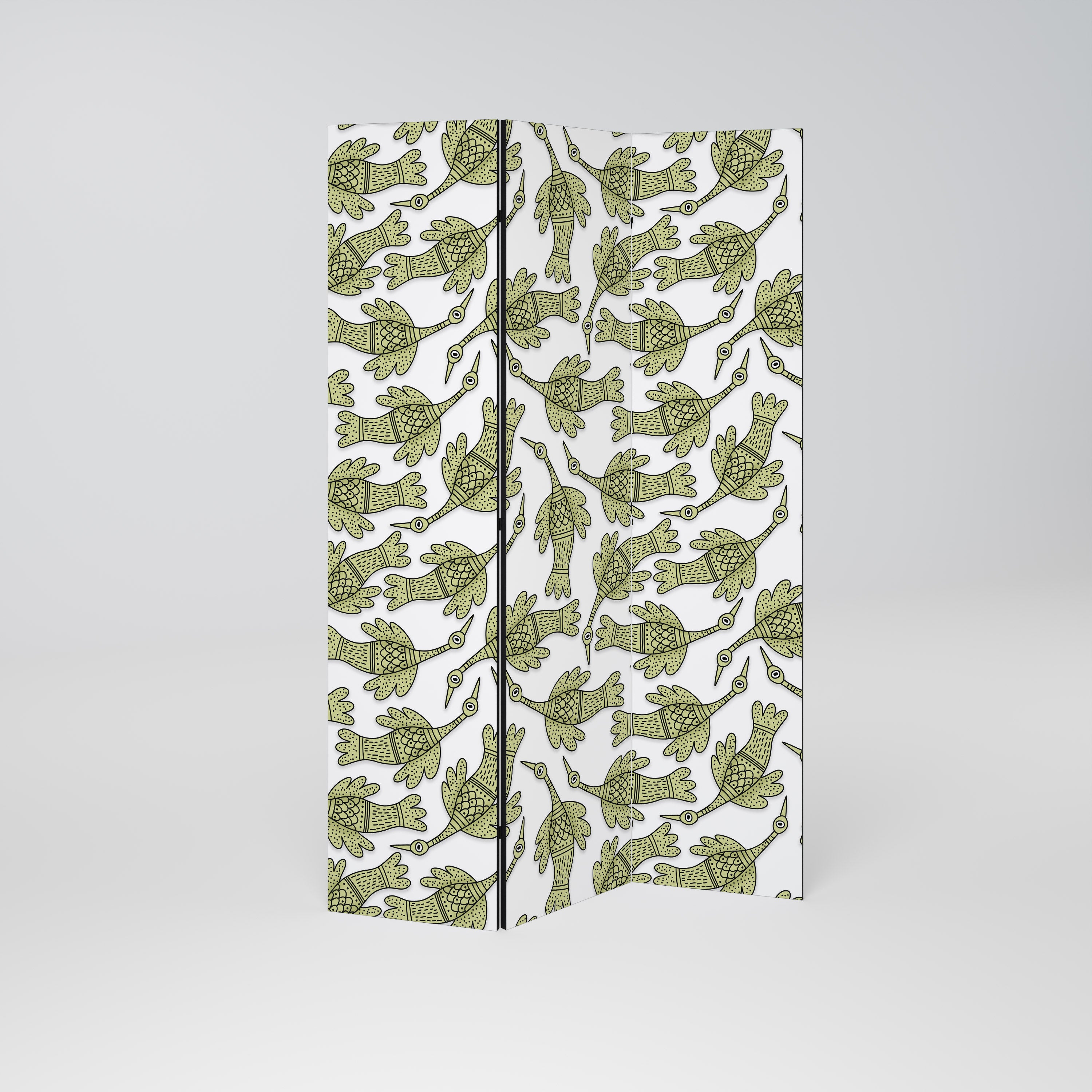 SEEDLING SONGBIRD 3-Panel Room Divider