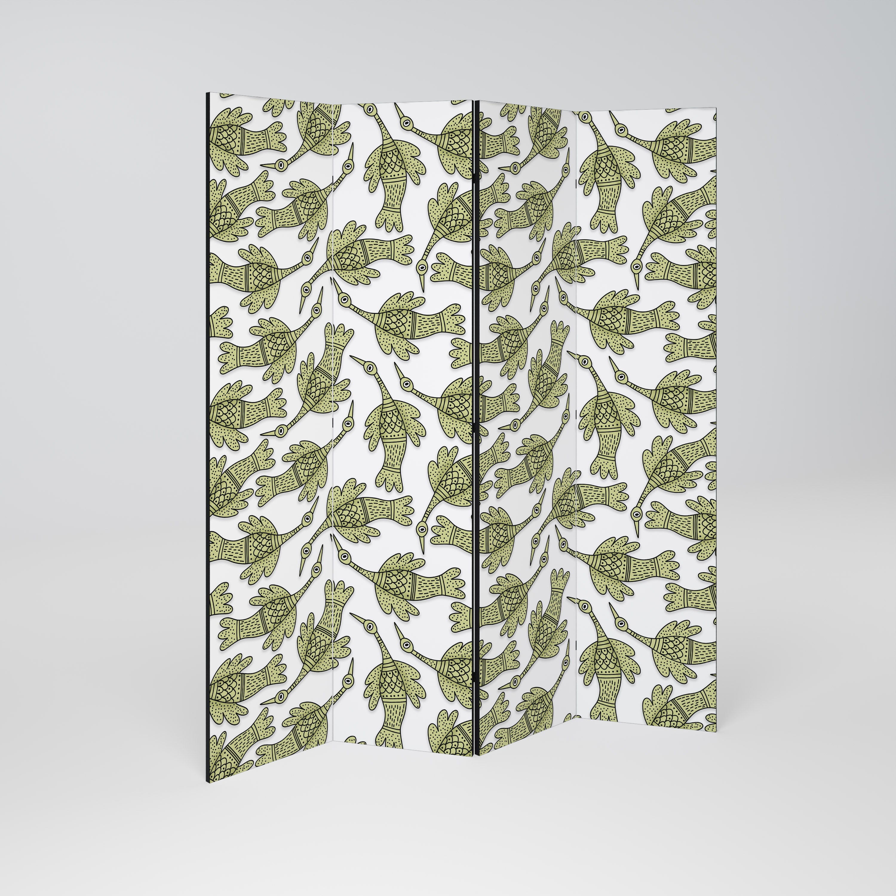 SEEDLING SONGBIRD Rumsavdelare 4 paneler