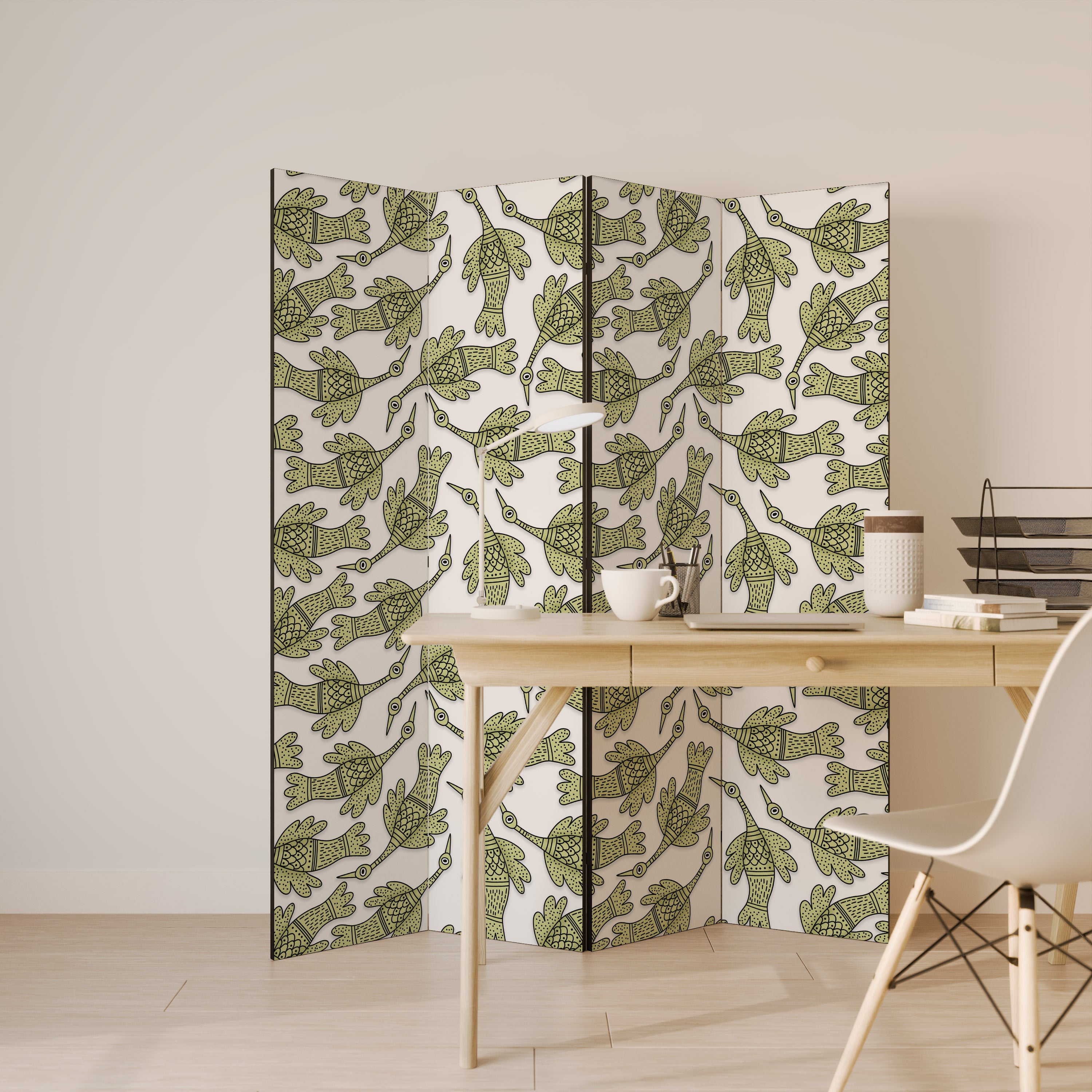 SEEDLING SONGBIRD Rumsavdelare 4 paneler
