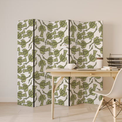 SEEDLING SONGBIRD Decorative 5-Panel Room Divider