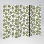 SEEDLING SONGBIRD Decorative 6-Panel Room Divider