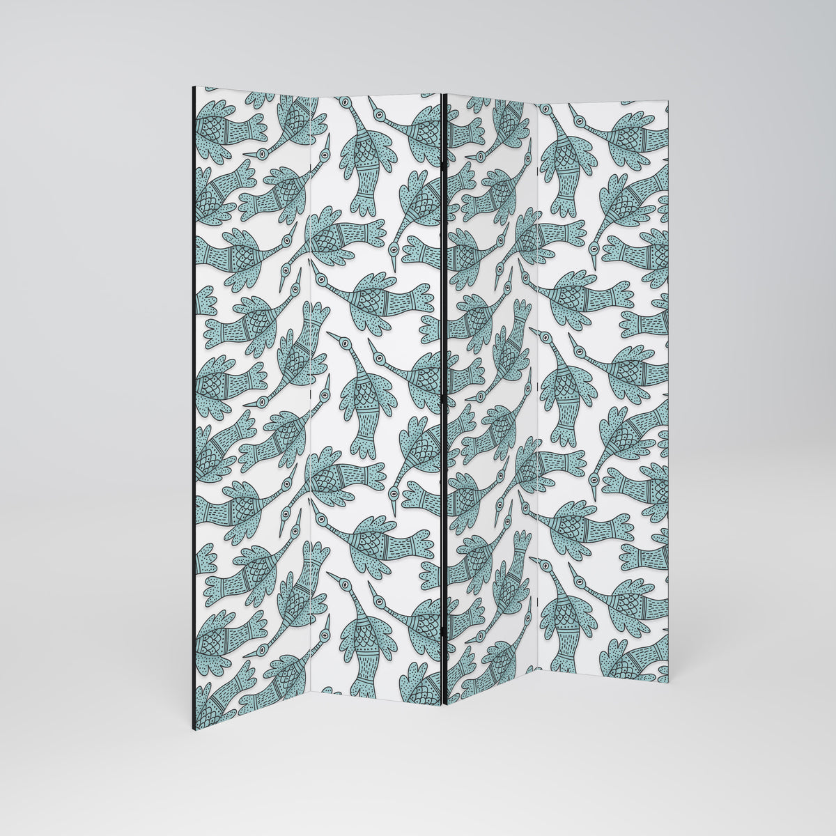 WATERSPOUT SONGIBIRD 4-Panel Room Divider