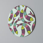 INDIAN FISH Round Wall Art