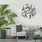 INDIAN FISH Round Wall Art