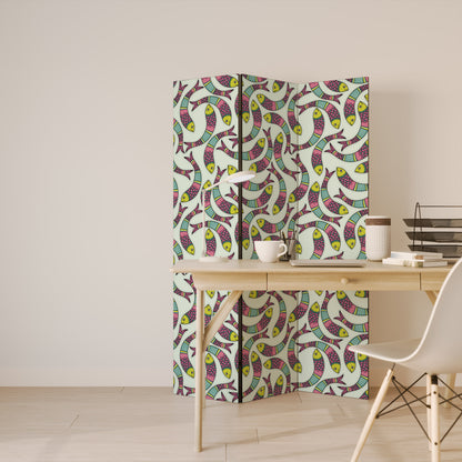 INDIAN FISH 3-Panel Room Divider