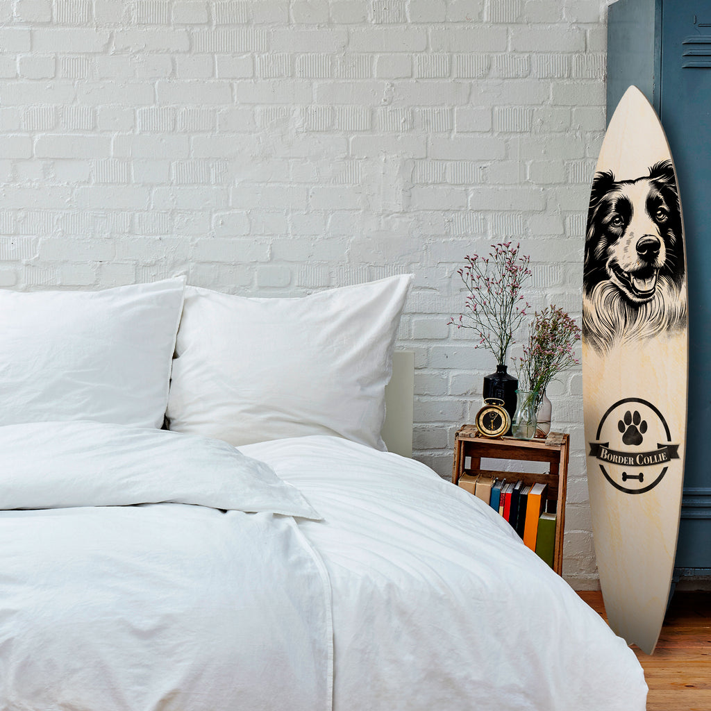 BORDER COLLIE Surfboard Decorative Panel