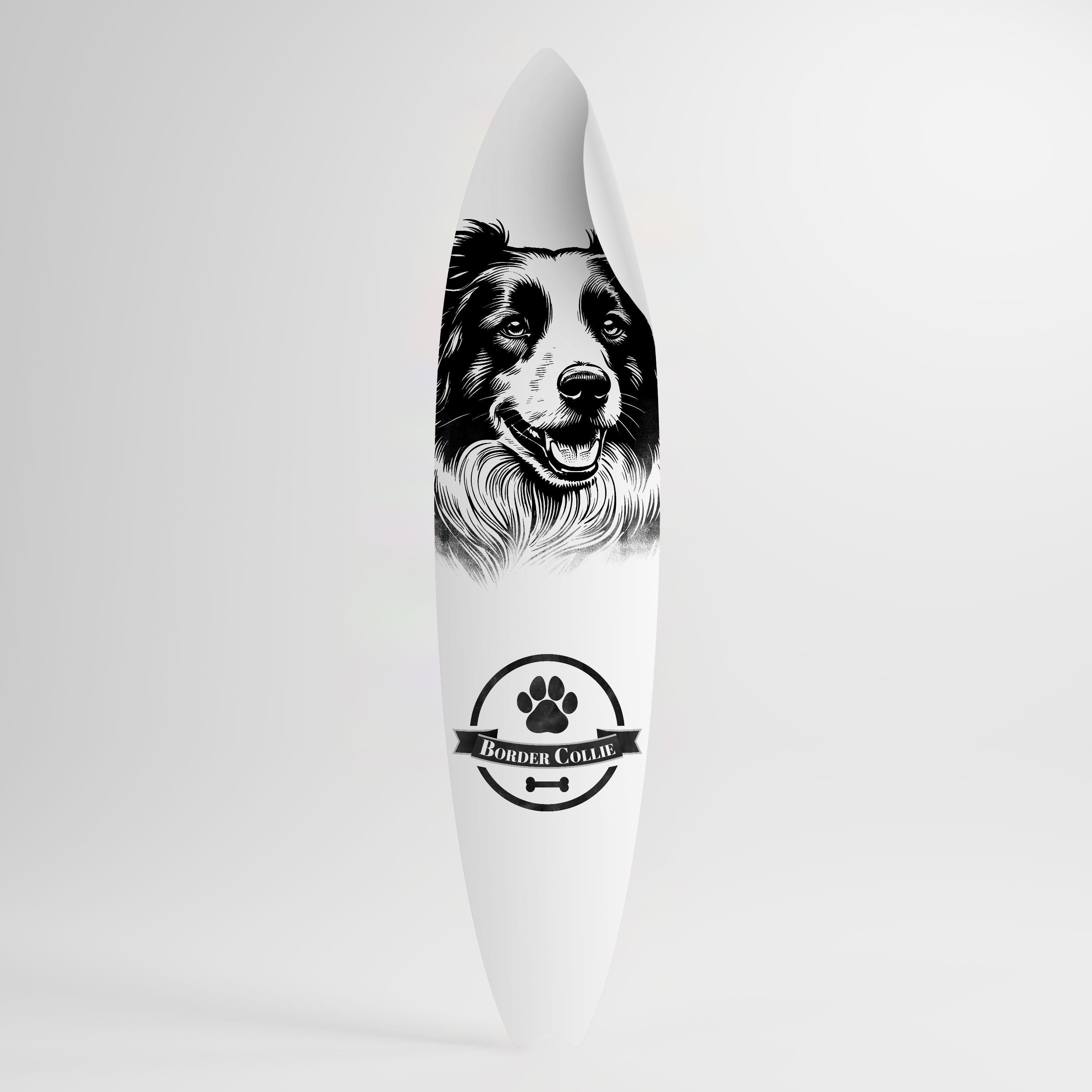 BORDER COLLIE Väggdekal surfbräda