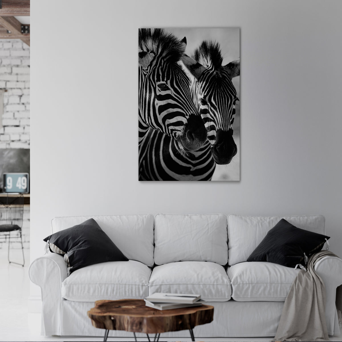 STRIPED SYMPHONY Vertical Canvas Print