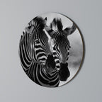 STRIPED SYMPHONY Round Wall Art
