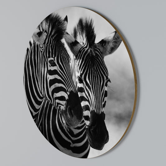 STRIPED SYMPHONY Rund väggdekor