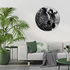 STRIPED SYMPHONY Round Wall Art
