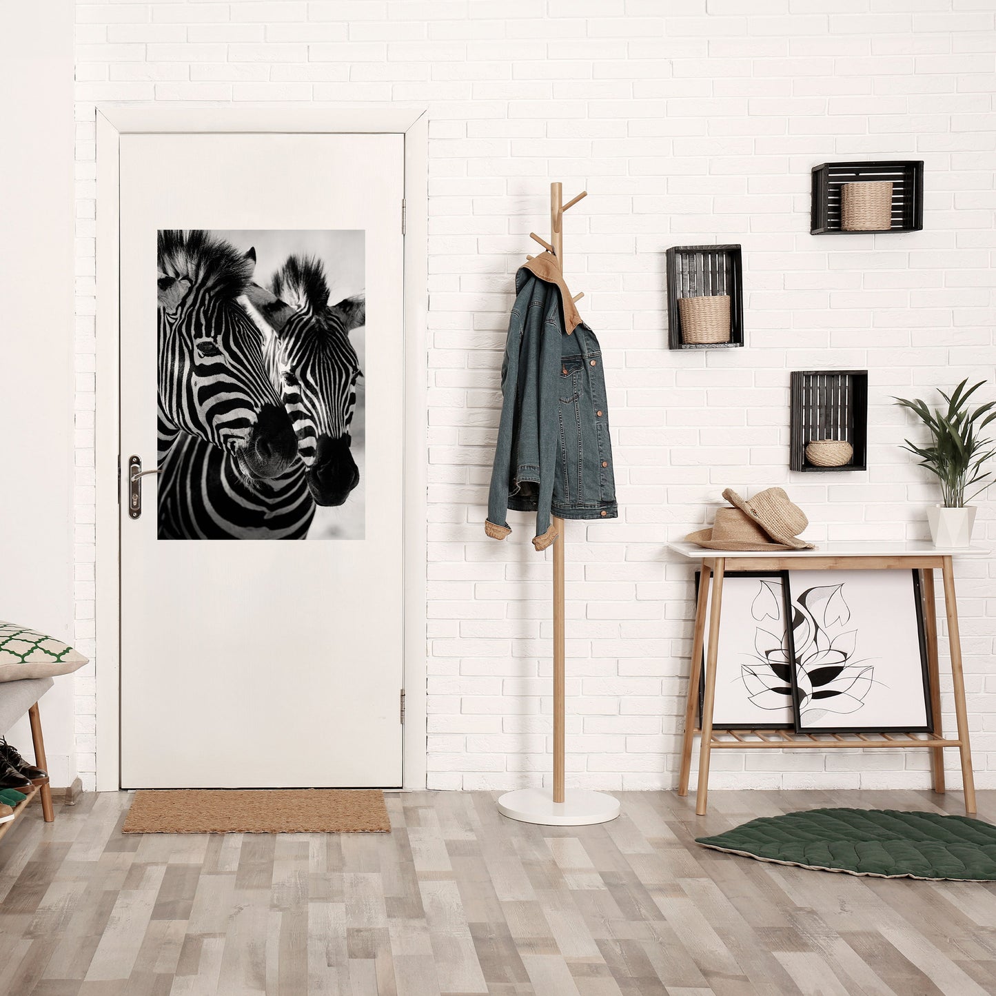 Randig symfoni, vertikal poster med självhäftande tryck