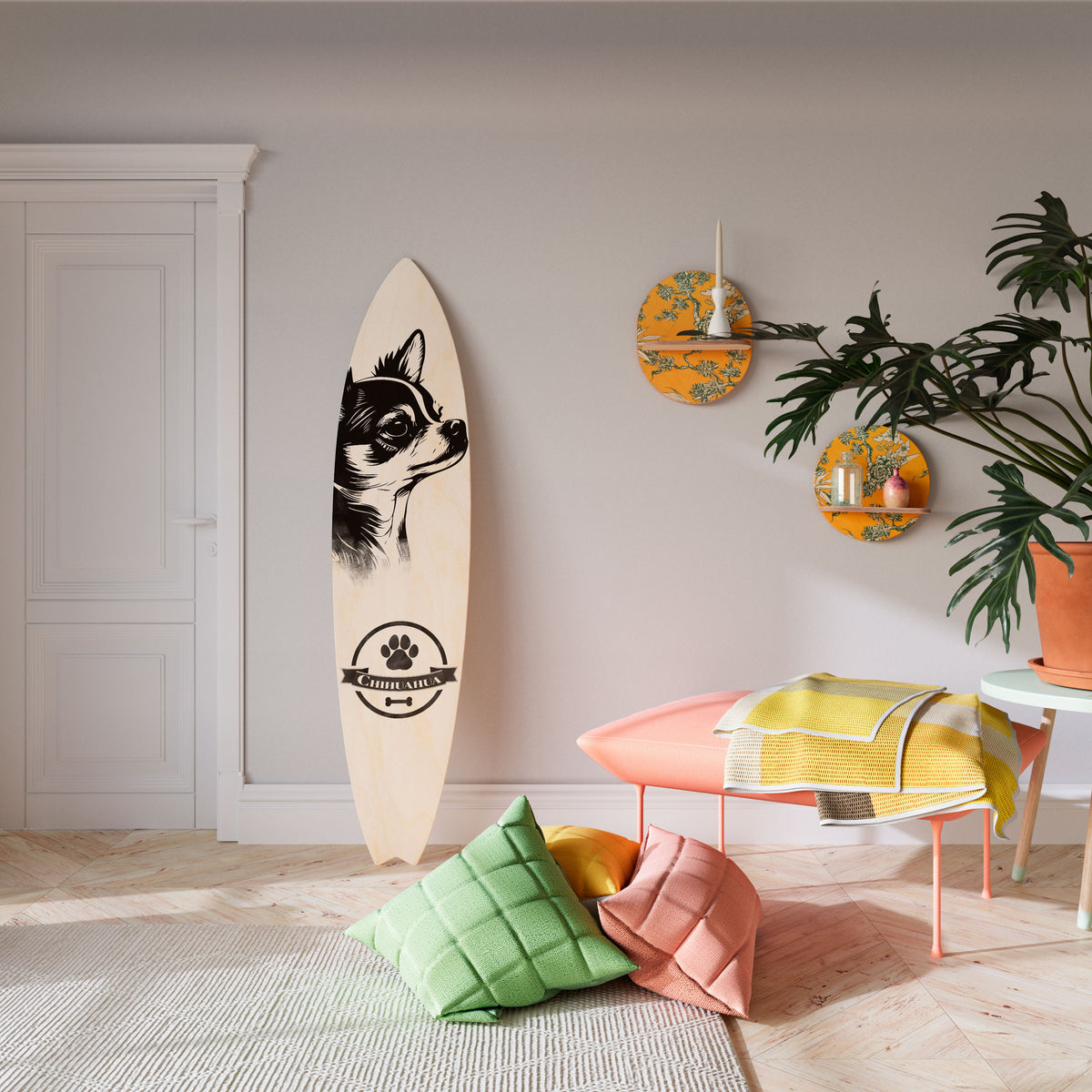 CHIHUAHUA DOG Dekorativ Surfbräda