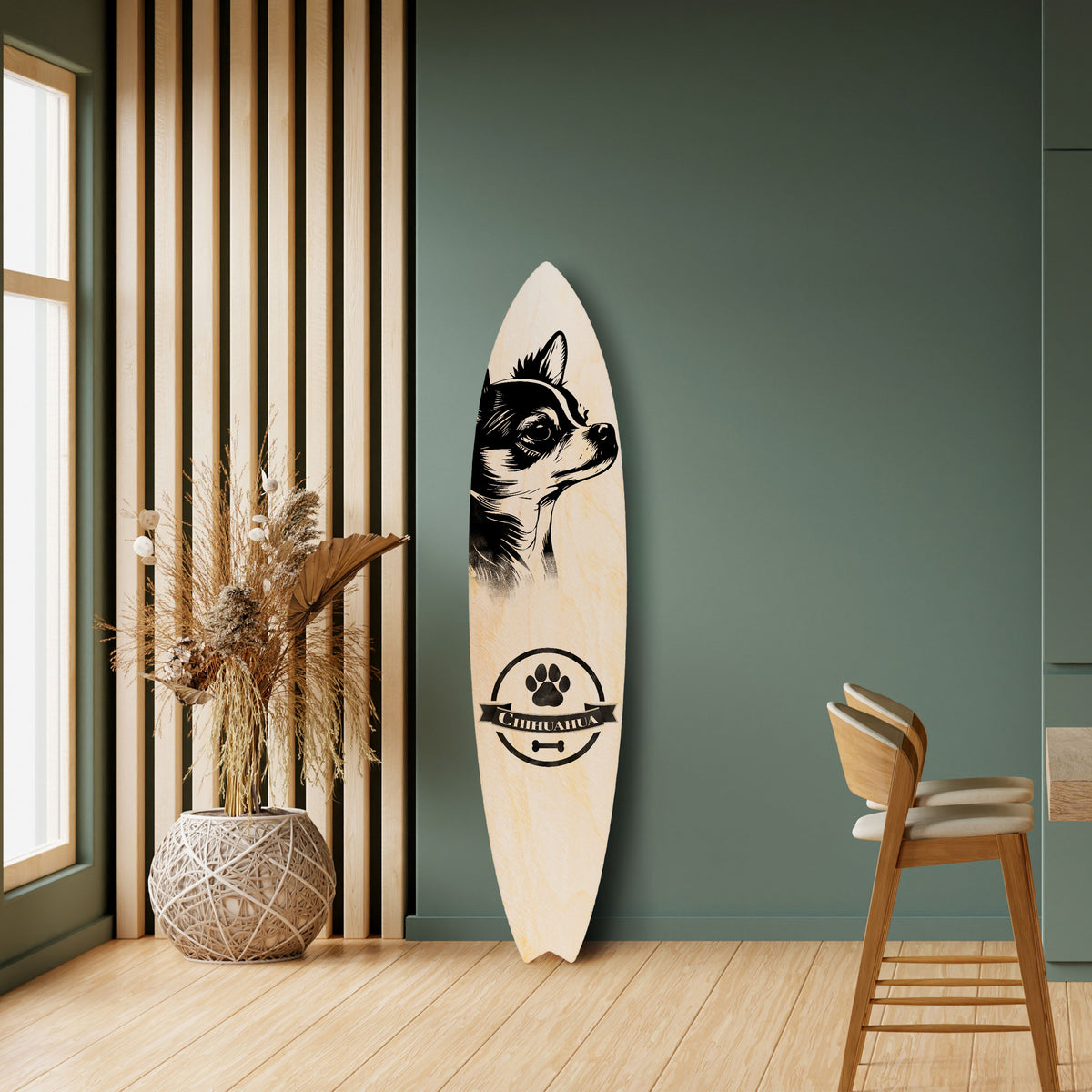 CHIHUAHUA DOG Dekorativ Surfbräda