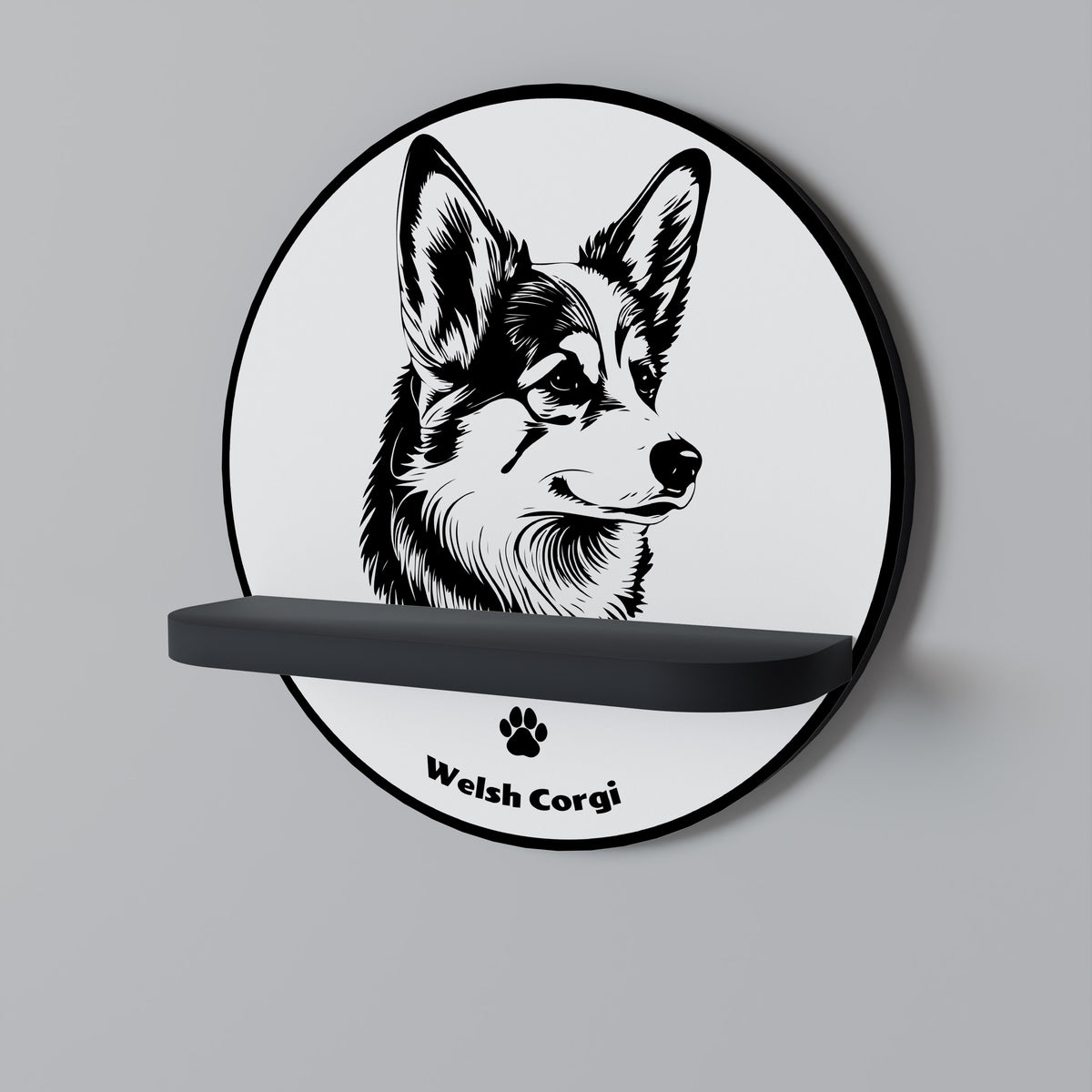 WELSH CORGI PEMBROKE Dekorationshylla