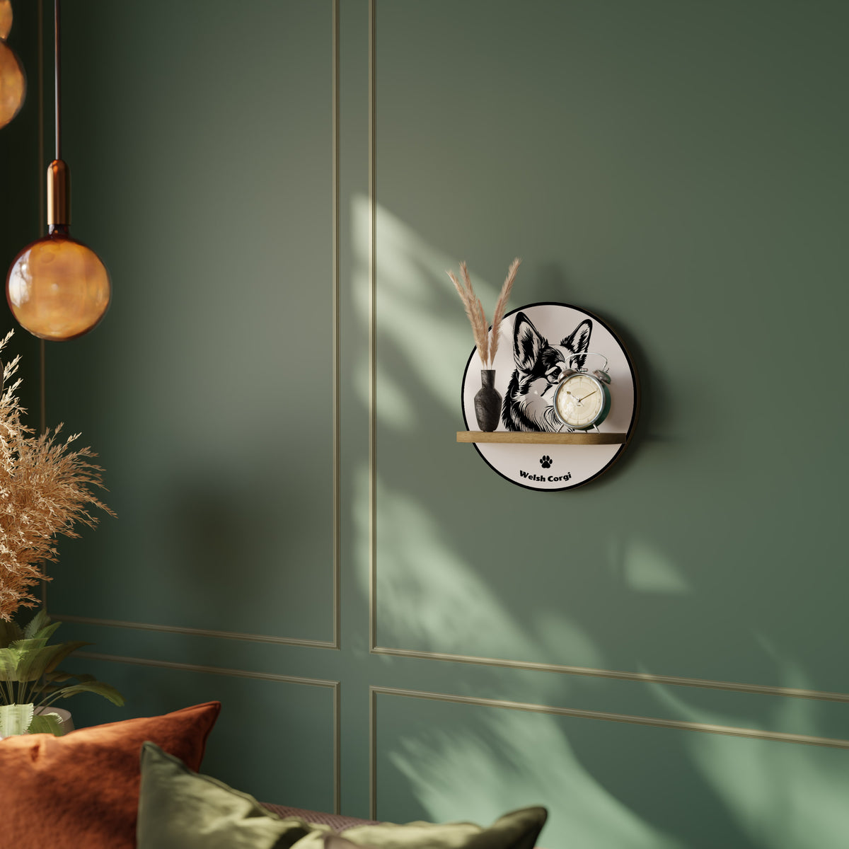 WELSH CORGI PEMBROKE Art Shelf