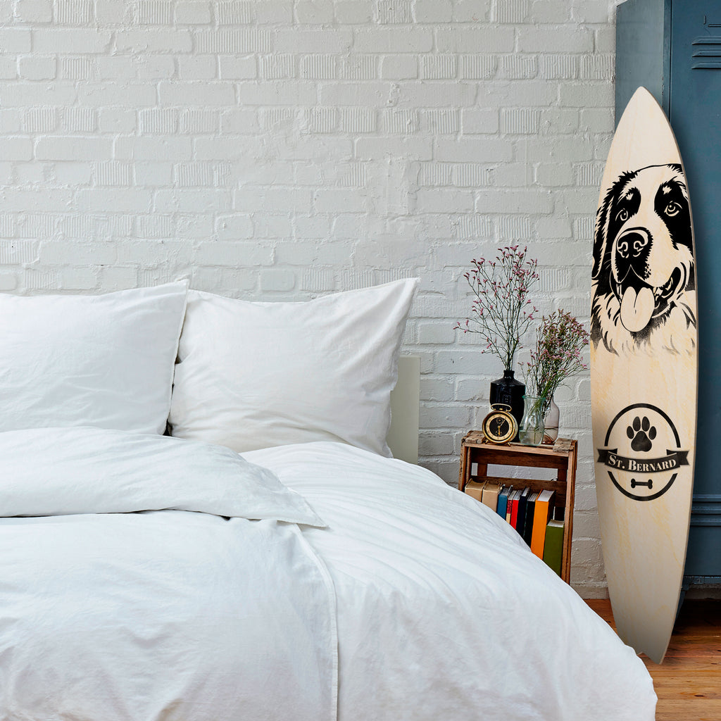 SAINT BERNARD Surfboard Decorative Panel