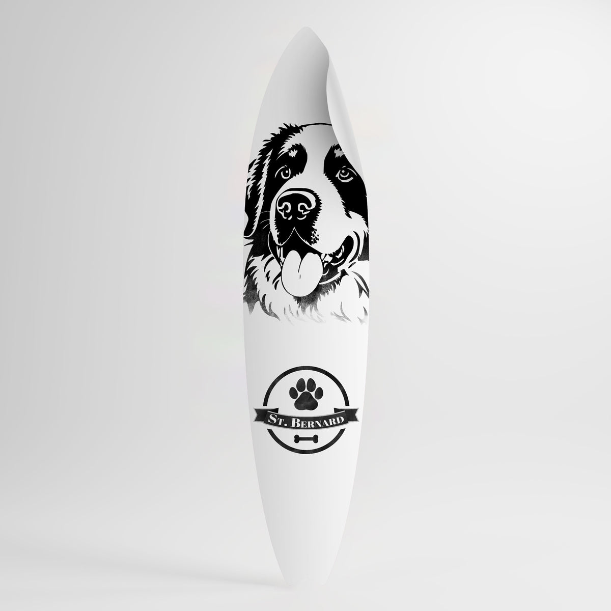 SAINT BERNARD Väggdekal surfbräda