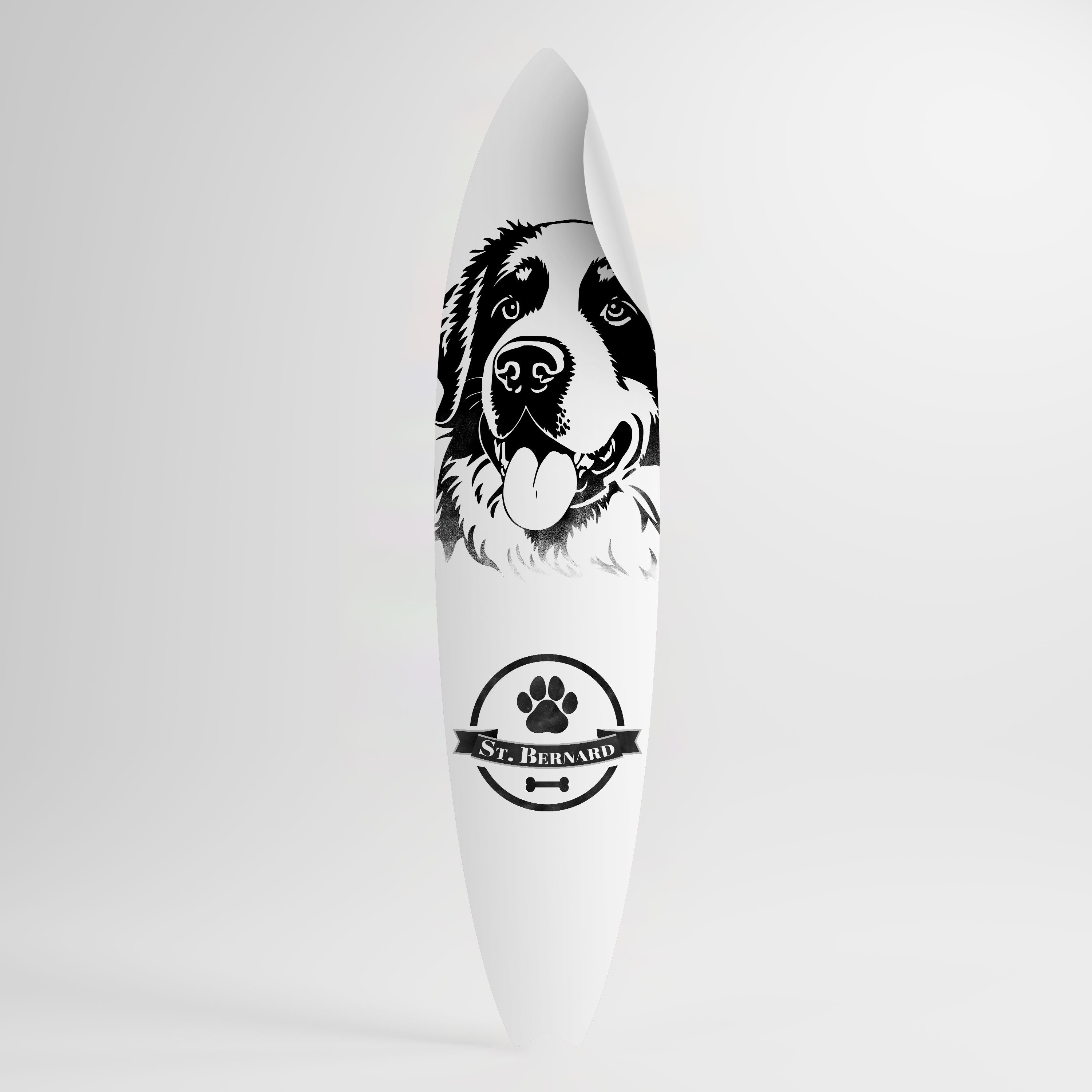 SAINT BERNARD Väggdekal surfbräda