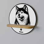 AKITA DOG Art Shelf